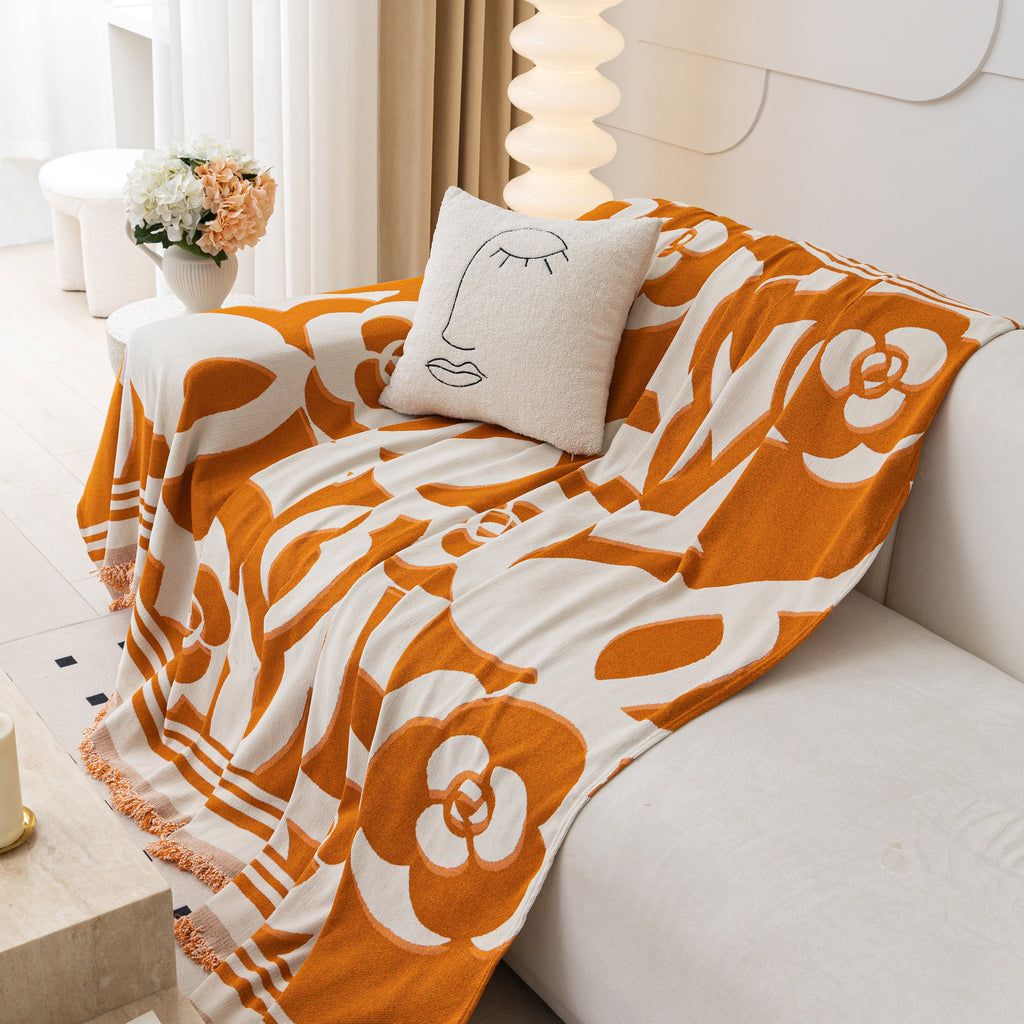 Chenille Sofa Cover Blanket, Couch Cover Blanket Throws for Couches Living Room Furniture Throw Covers