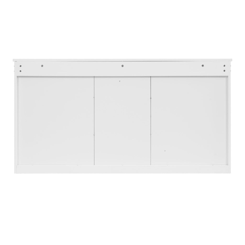 Modern Wall-Mount 2 In 1 Mirror Cabinet With Adjustable Shelves, Soft-Closing Hinges