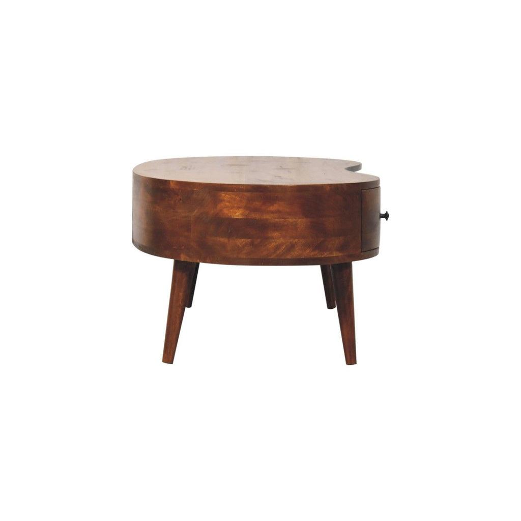 Wave Coffee Table With 1 Drawer
