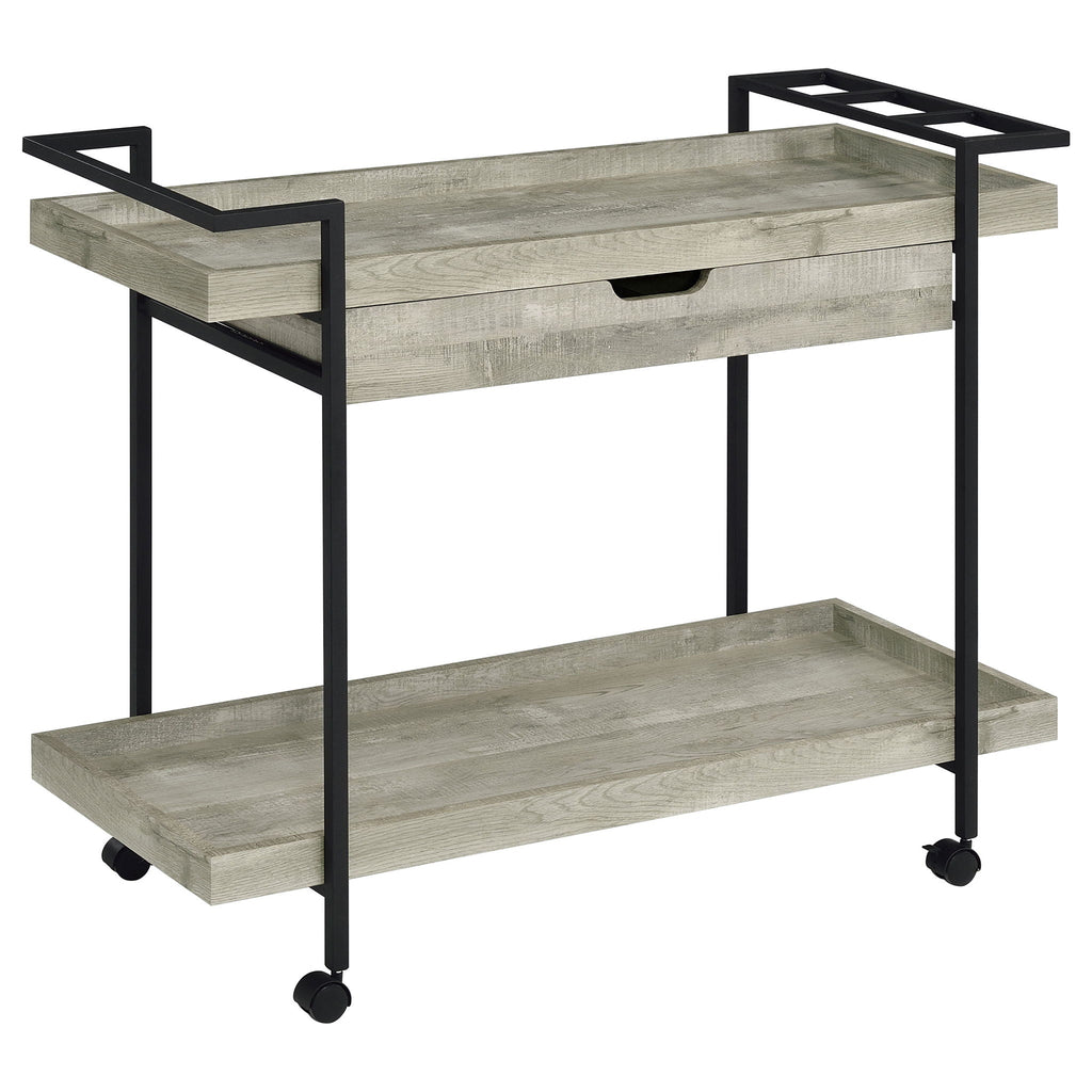 Begonia - 1 Drawer Cart - Driftwood
