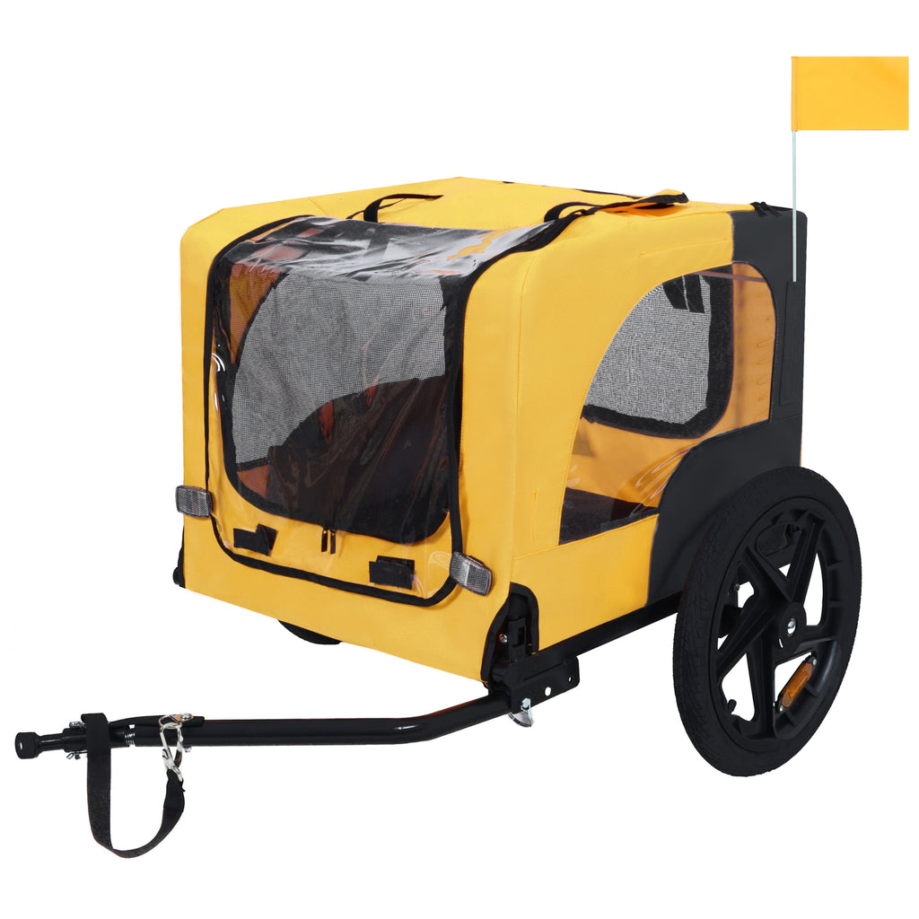 Pet Bike Trailer Dog Cart for Medium Dogs up to 66 lbs