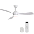 Ceiling Fan With 3 Blades, Remote Control, Reversible DC Motor, Noiseless Operation, 3 Downrods