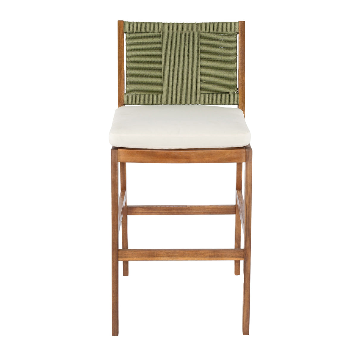 4 Pieces Arly Green Outdoor Bar Stool Set