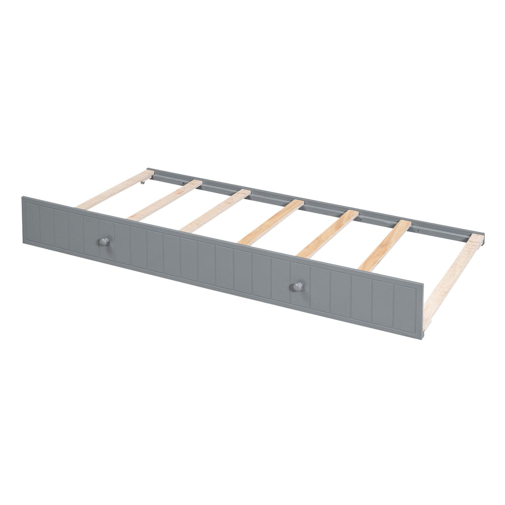 Daybed With Storage Arms, Trundle And Charging Station
