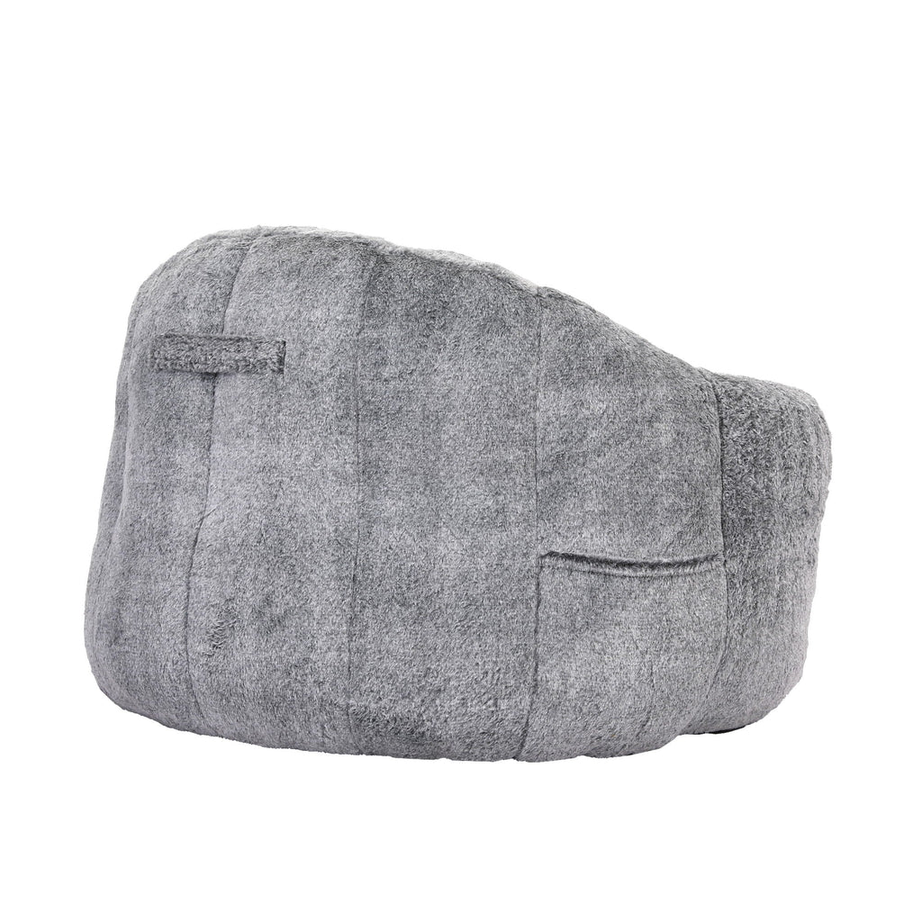 Beanbag Chair, Beanbag Sofa Chair With Armrests Stuffed High Density Foam