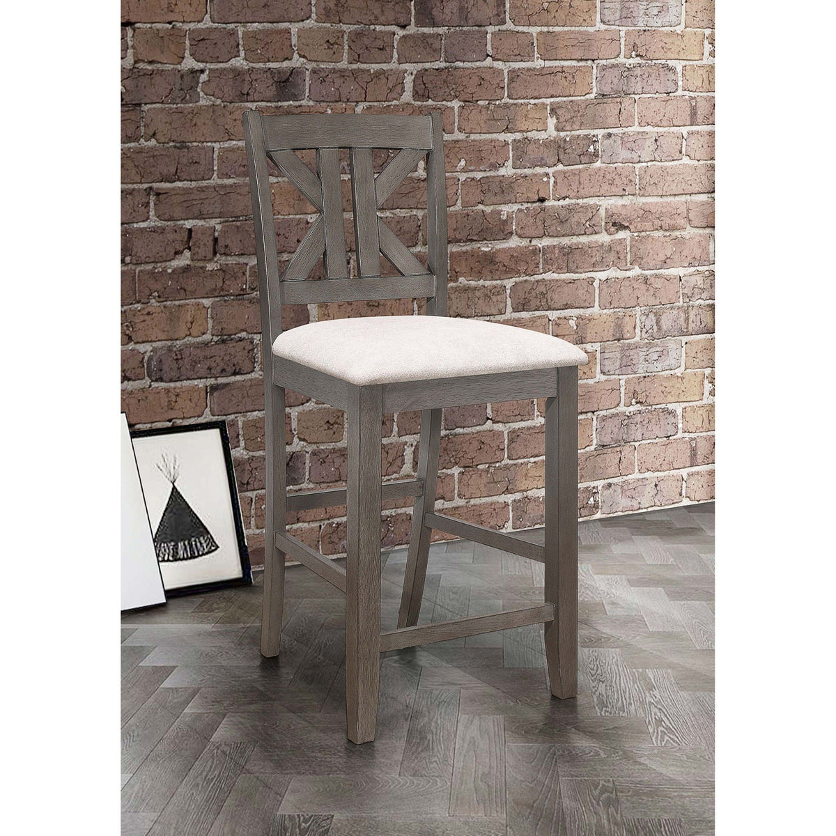 Counter Height Stool (Set of 2) - Gray