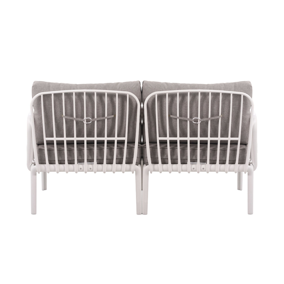 The Sleek All-Weather Resin Outdoor Loveseat and Coffee Table Set