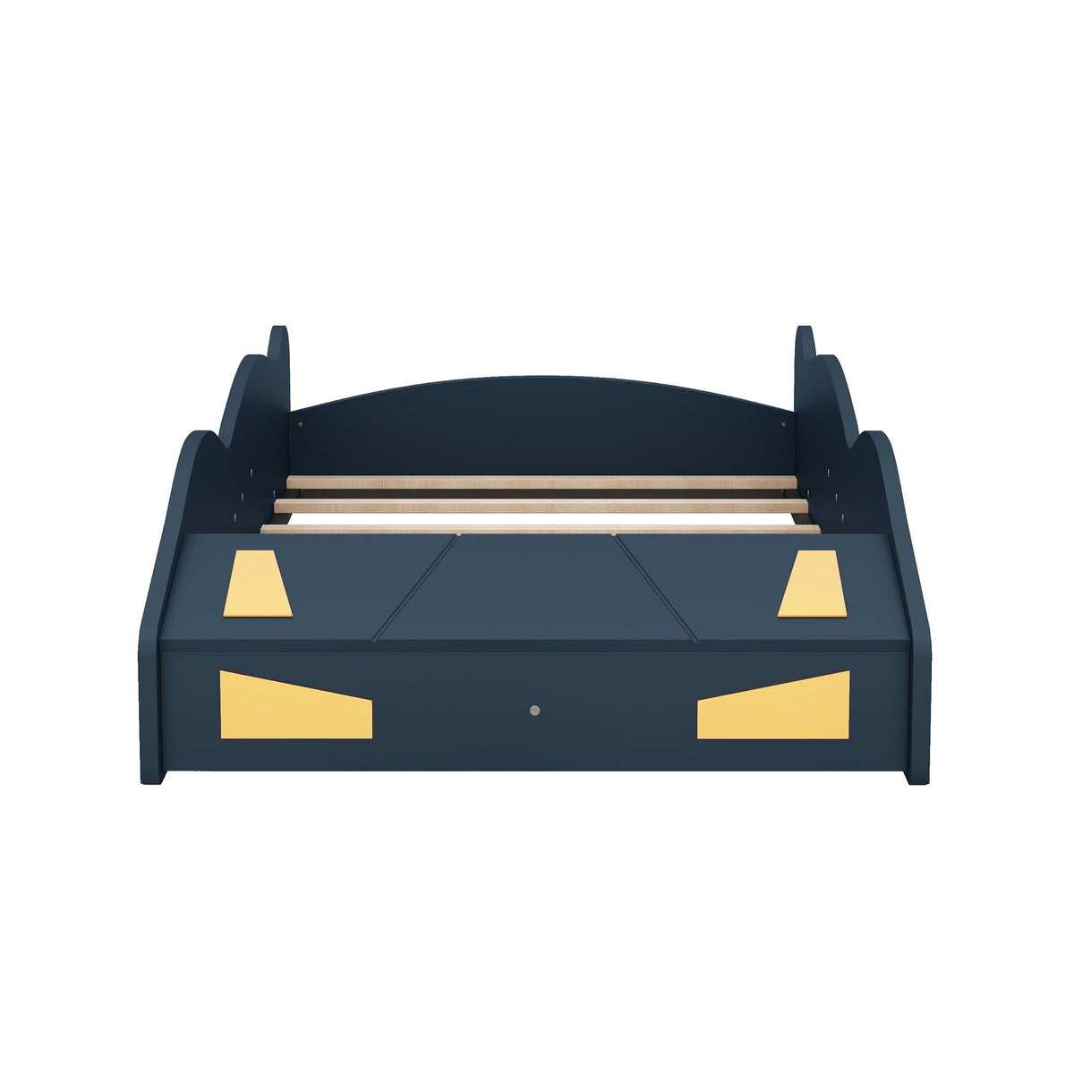 Race Car Shaped Platform Bed With Wheels And Storage