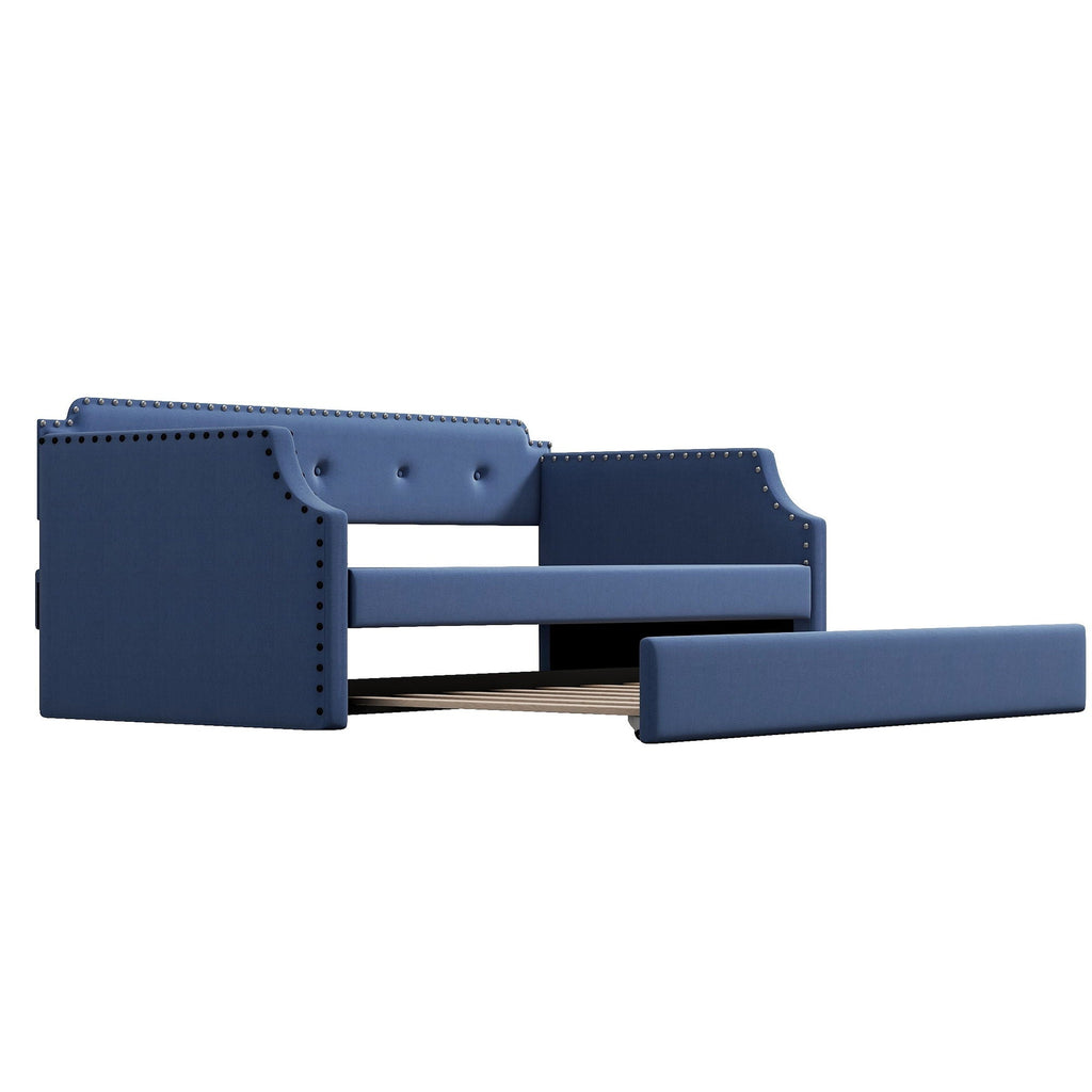 Upholstered Daybed With Trundle