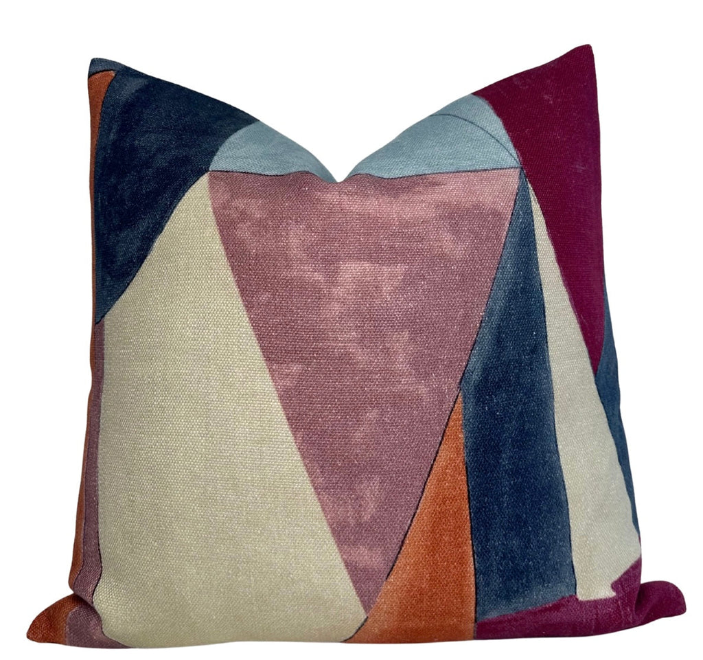 District Pillow Cover in Claret, Kelly Wearstler Textiles