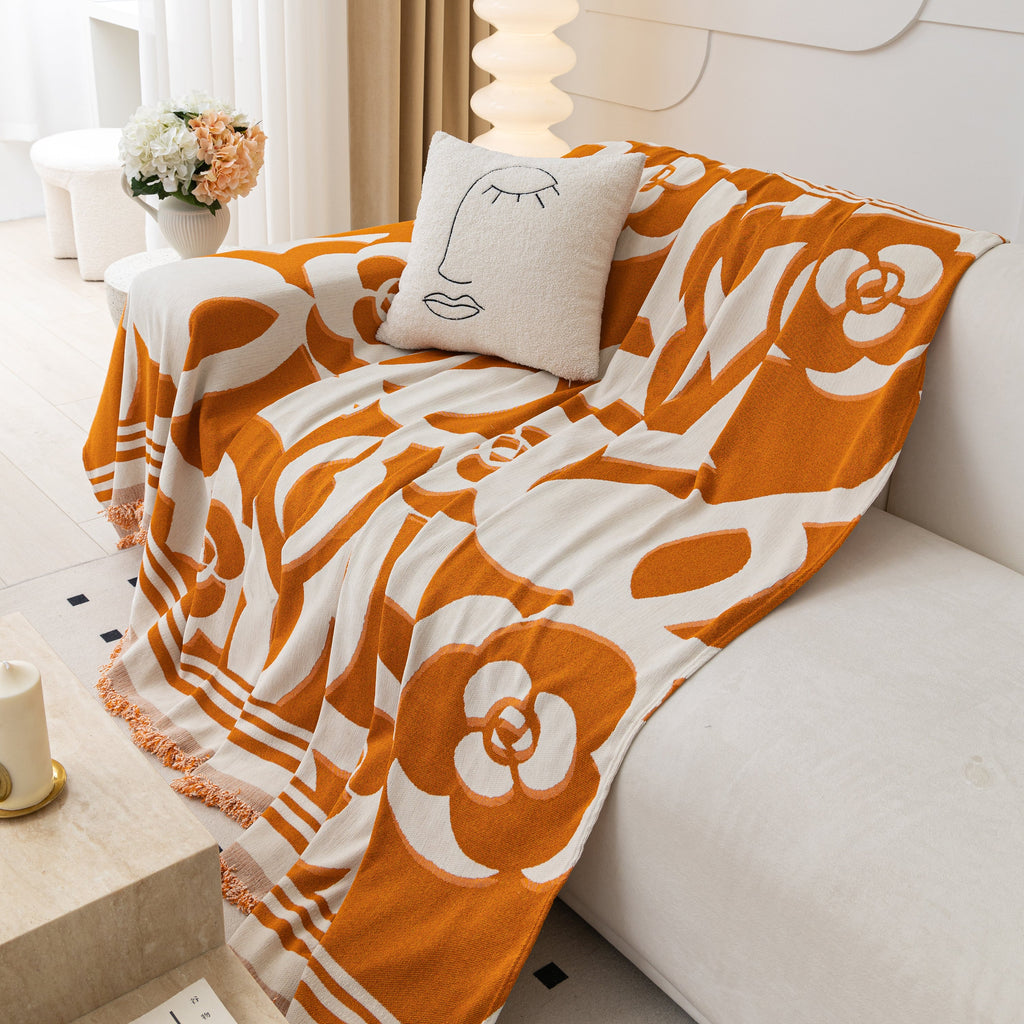 Chenille Sofa Cover Blanket, Couch Cover Blanket Throws for Couches Living Room Furniture Throw Covers