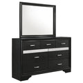 Annie - 7 Drawer Dresser With Mirror - Black