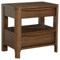 Verona - 2 Drawer Bedside Table With Hidden Storage - Walnut