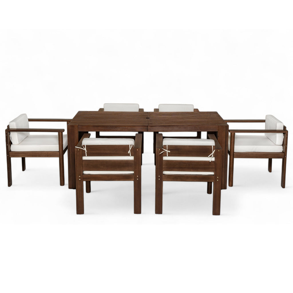 TREXM 7-Piece Patio Dining Table Set for 6