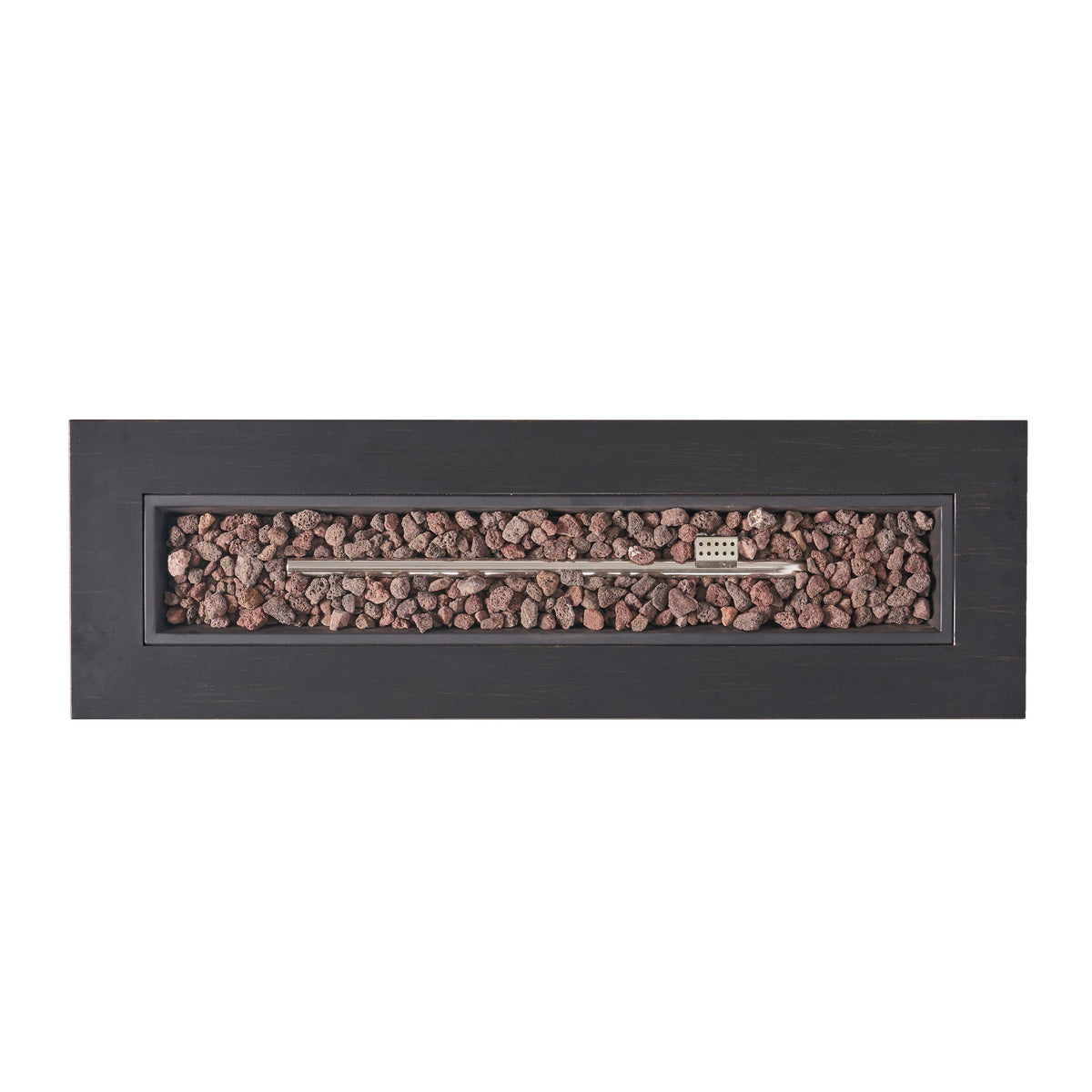 RECTANGULAT IRON FIRE PIT-50 000BTU WITH TANK HOLDER