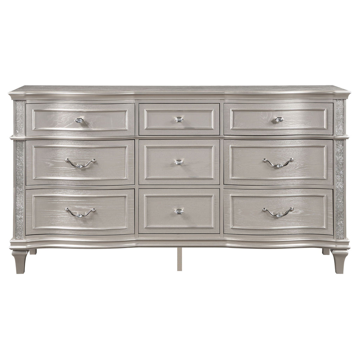Katerina - 9 Drawer Dresser With Removable Jewelry Tray - Oak