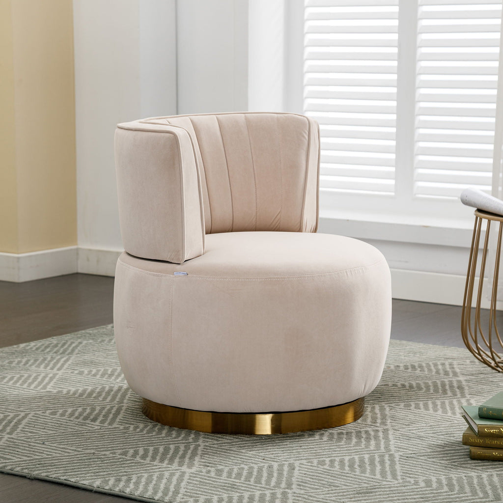 360 Degree Swivel Cuddle Barrel Accent Sofa Chair