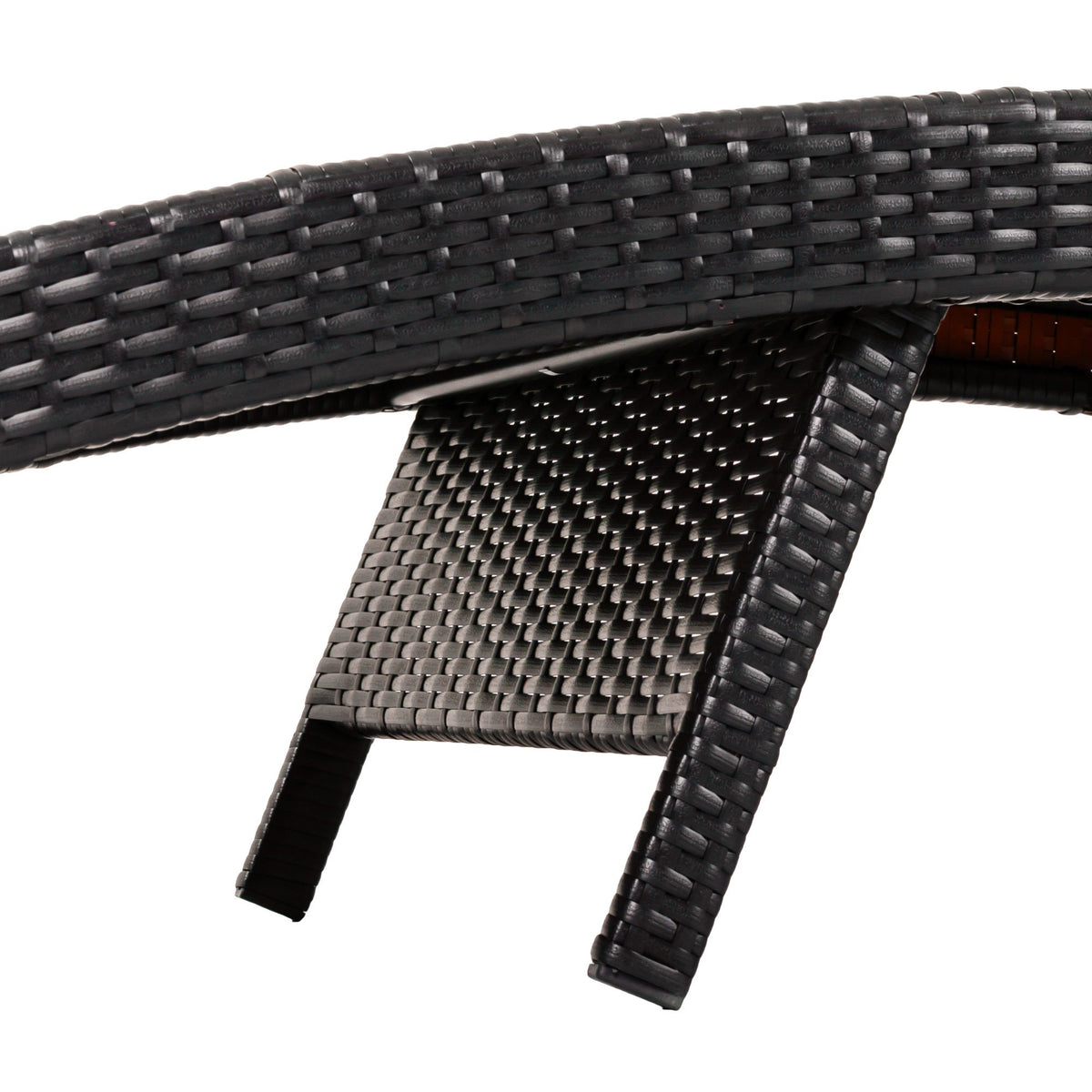 K&K 80'' Patio Wicker Chaise Lounge Chairs Set of 2