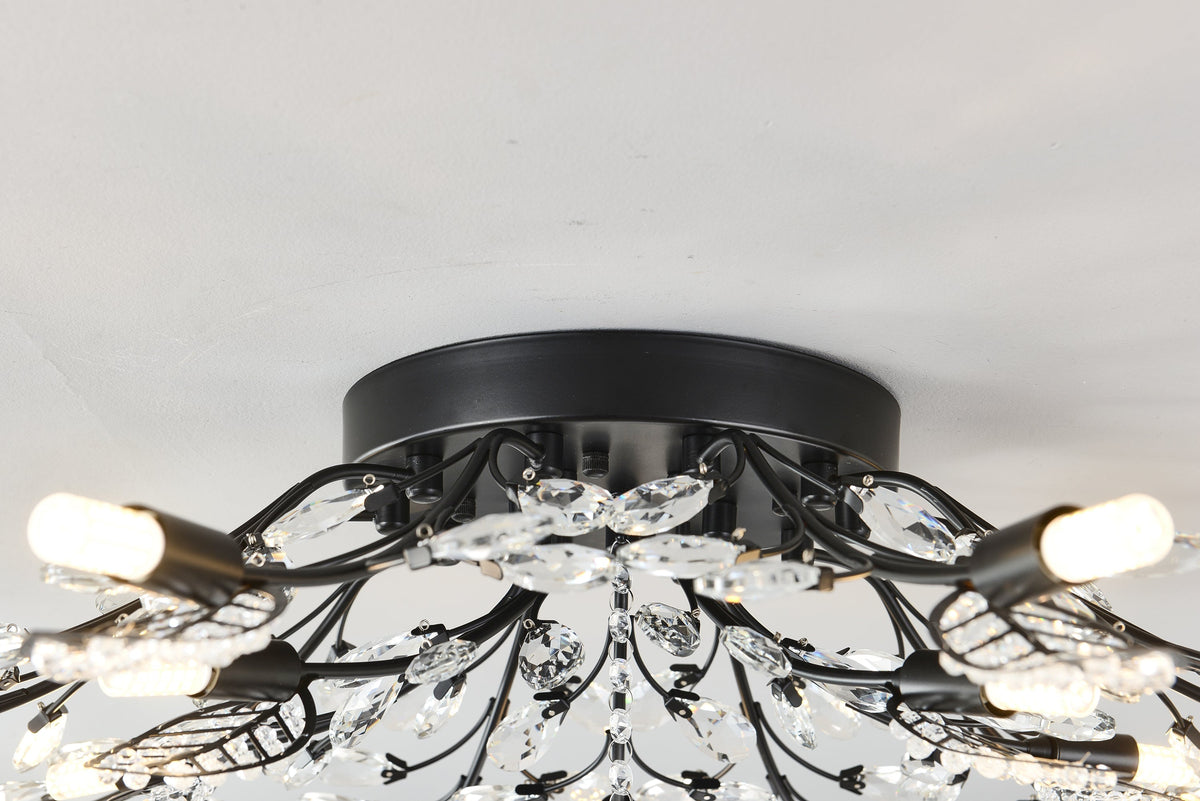 15-Light Chandelier Crystal Ceiling Lamp