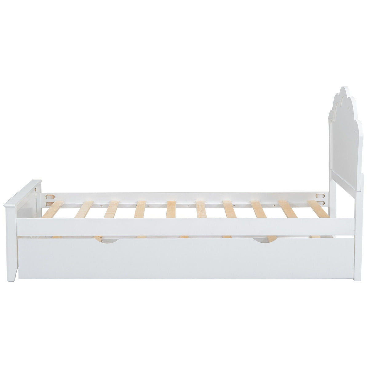 Platform Bed With Headboard And Trundle