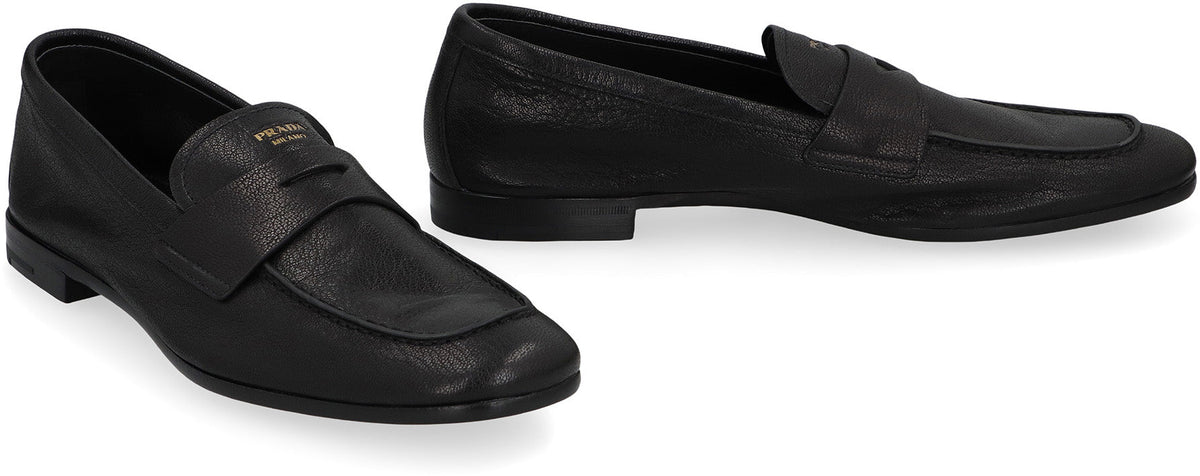 PRADA Men's Classic Leather Moccasins
