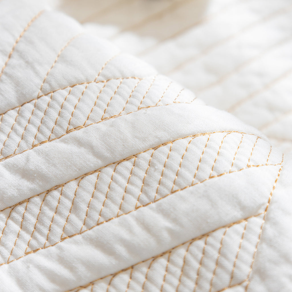 Quilted Geometric Cotton Sofa Cover, Non-Slip & Thick Padded Furniture Covers