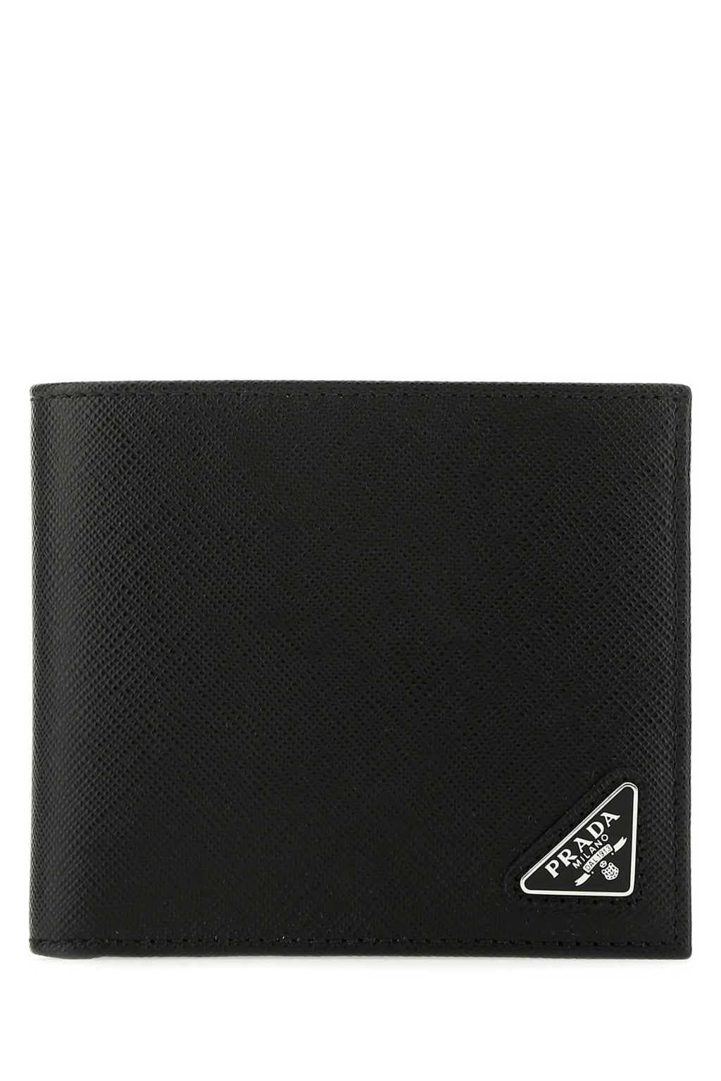 PRADA Mini Leather Flap-Over Wallet