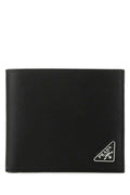 PRADA Mini Leather Flap-Over Wallet