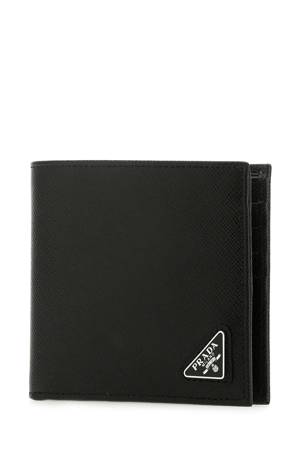 PRADA Mini Leather Flap-Over Wallet