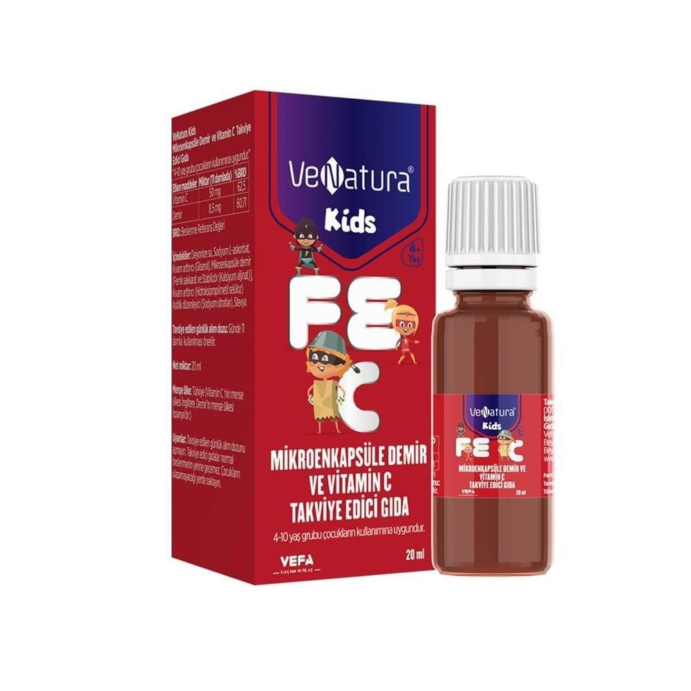 VeNatura Kids Microencapsulated Iron and Vitamin C 20 ml 300 Drops