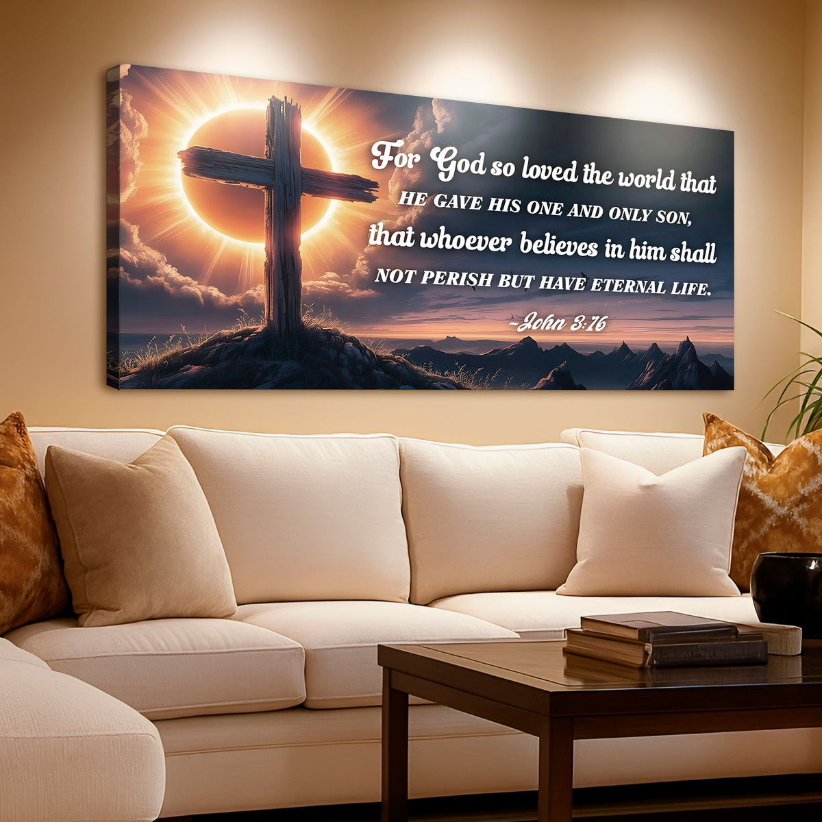 John 3:16: For God So Loved The World Faith Sign VII