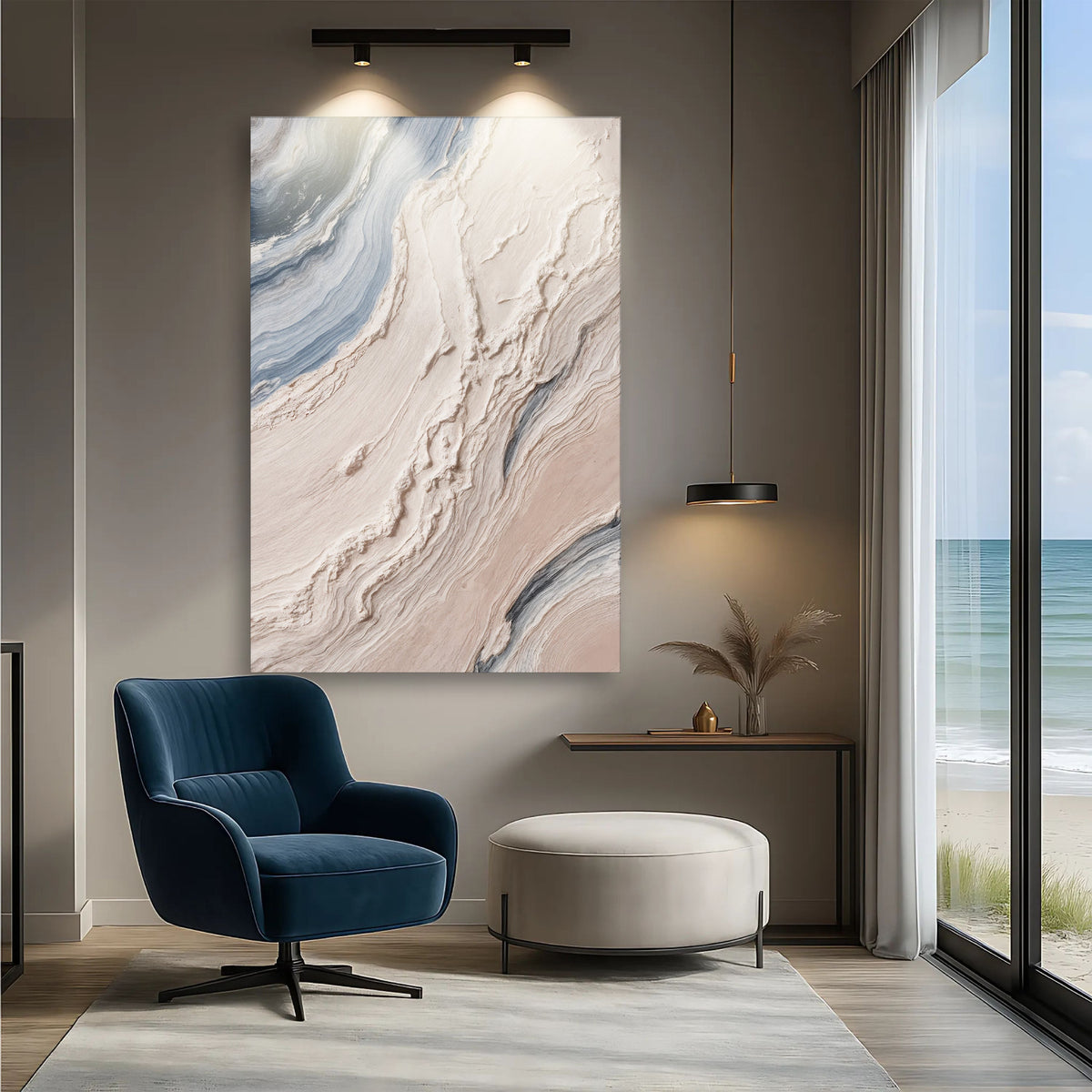 Minimalist Waves Wall Art III