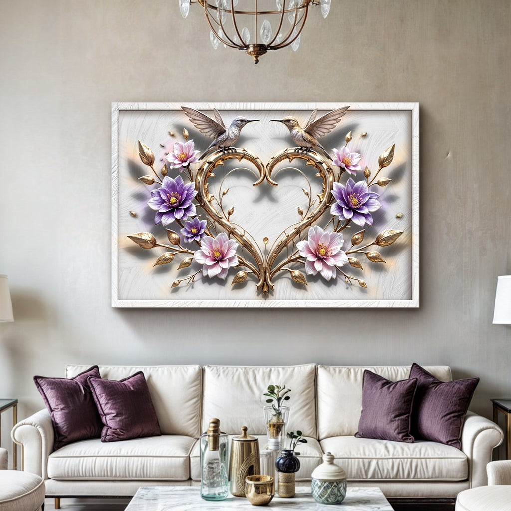 3D Hummingbirds Wall Art V