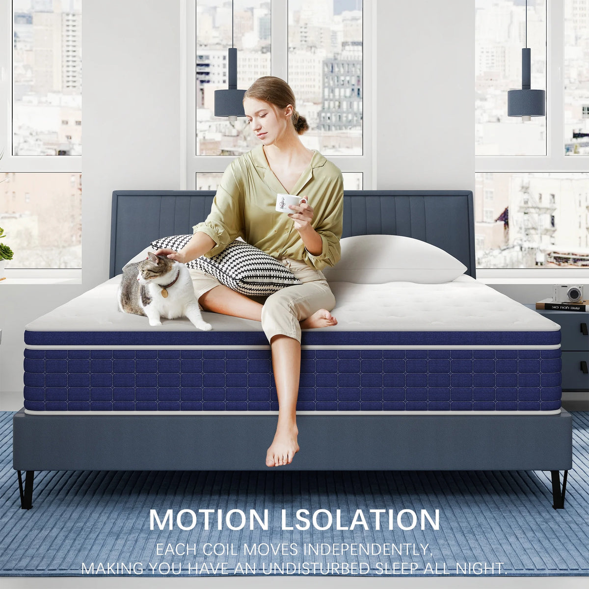 12 Inch Queen Mattress ,Hybrid Mattresses Medium Firm in a Box