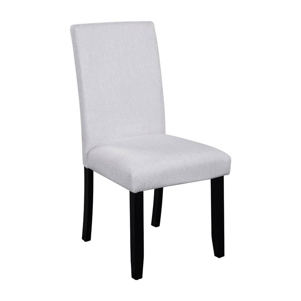 5 Piece Round Dining Table Set, Modern Dining Table And 4 Upholstered Chairs For Dining Room