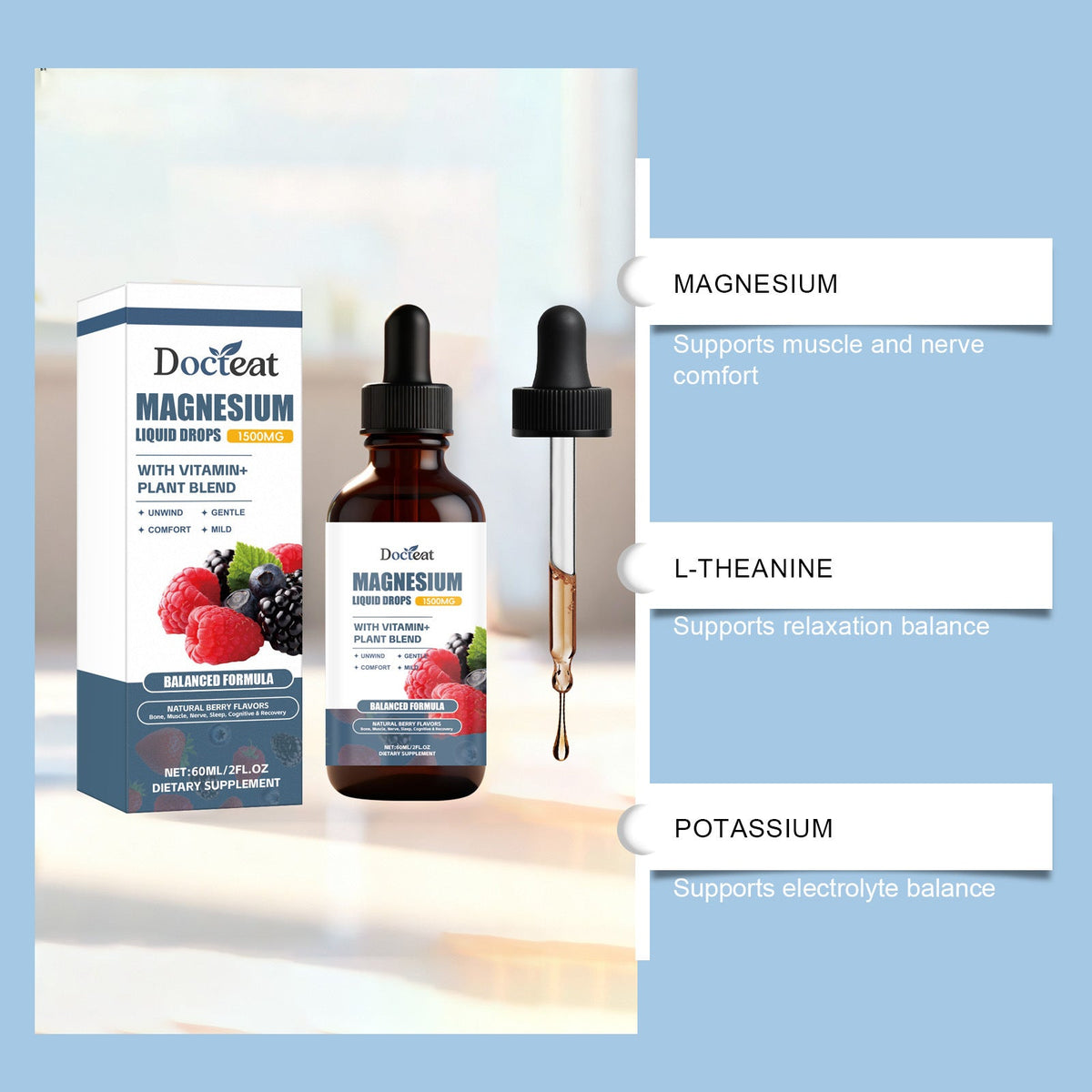 Magnesium Compound Nutritional Supplement Drops