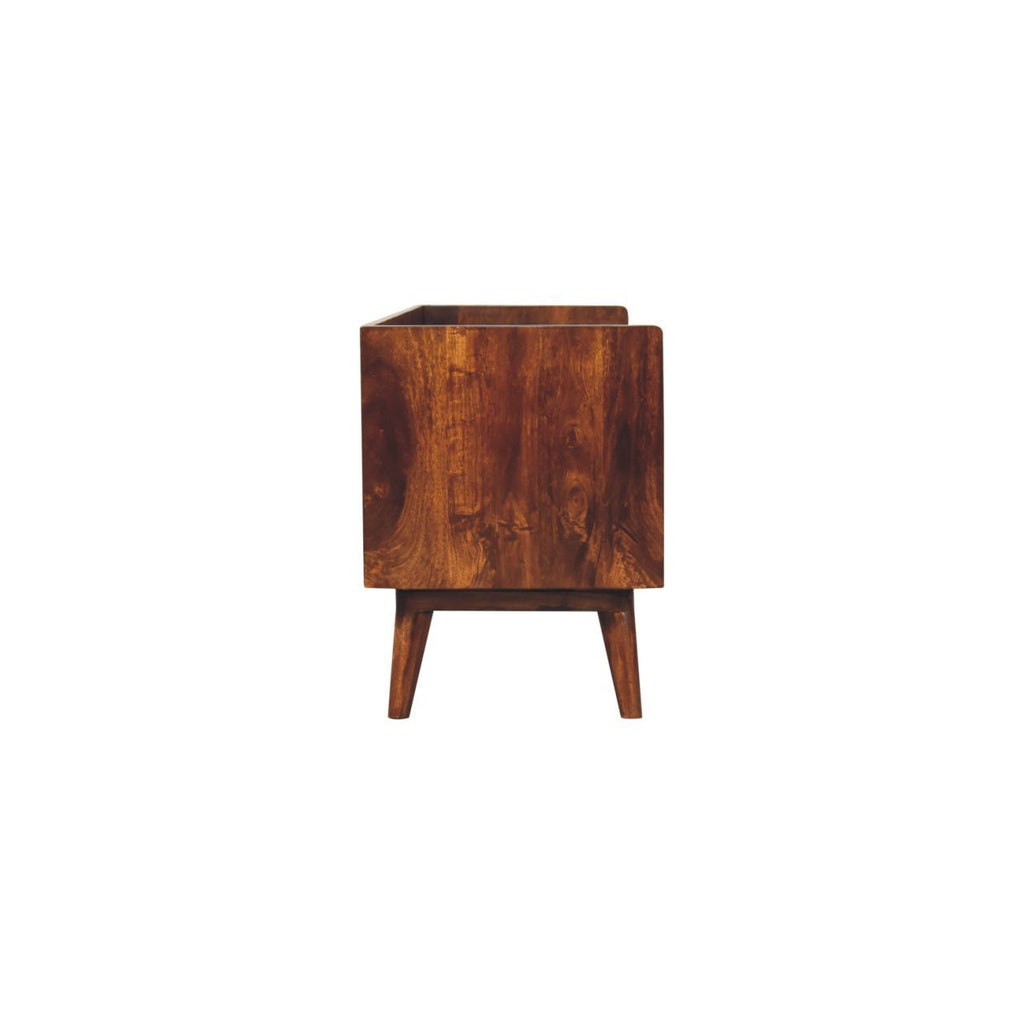Open Top Media Unit - Brown