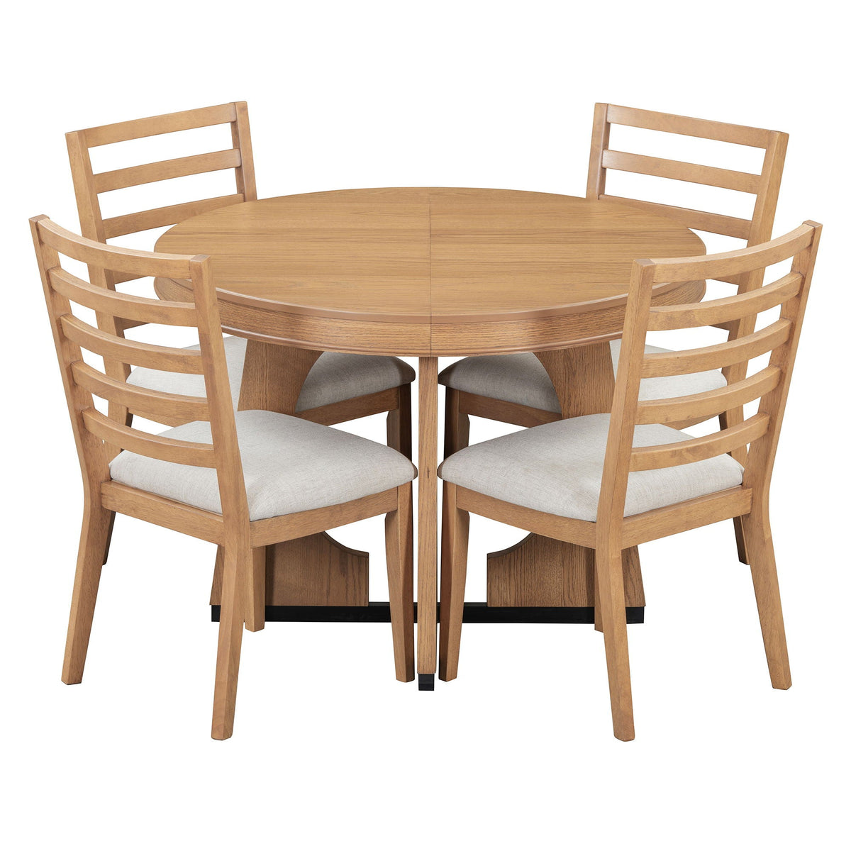 Round Dining Table Set For 4 With Chairs