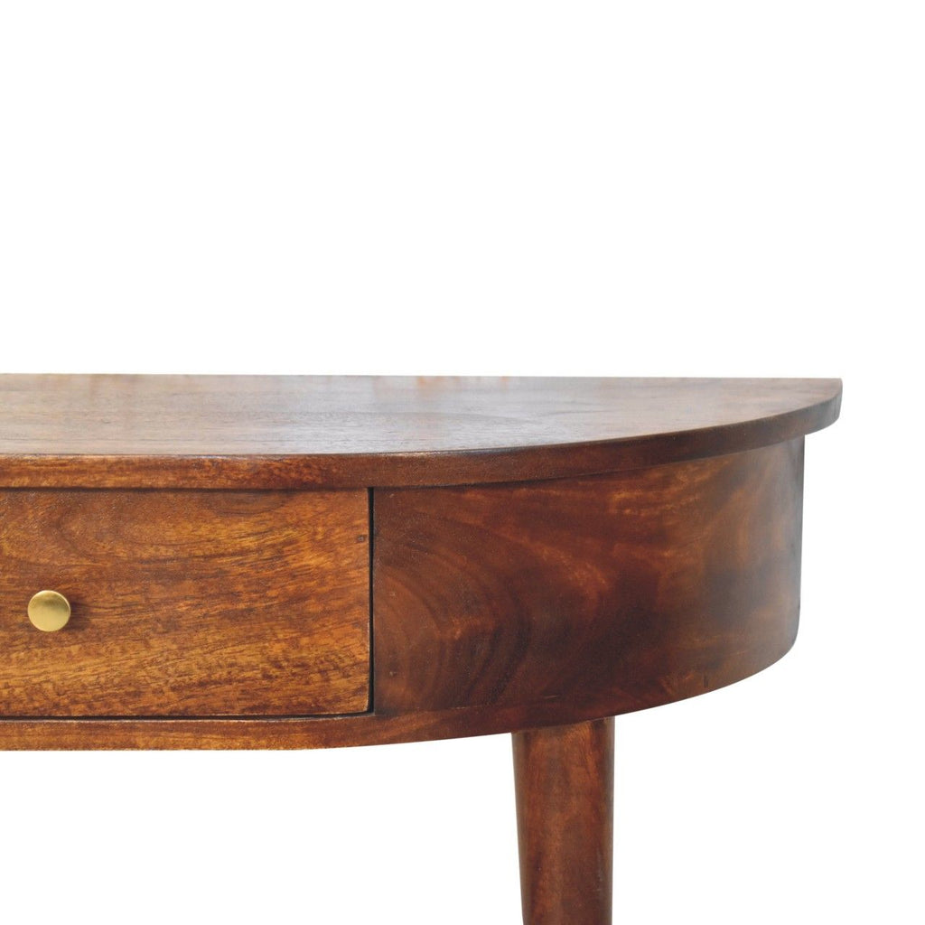 Backless Mounted Console - Brown