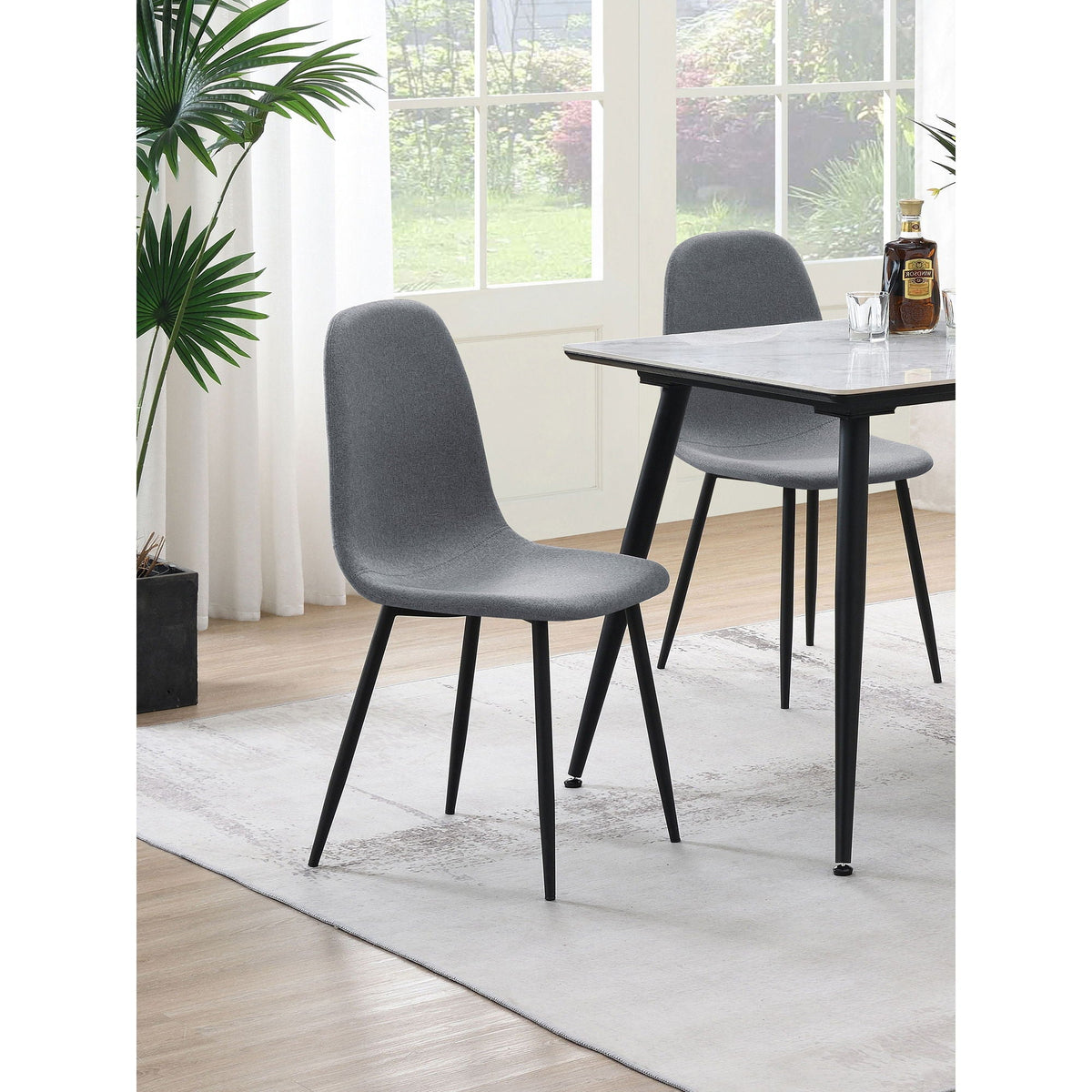 Jazmine - Upholstered Dining Chair (Set of 4) - Gray