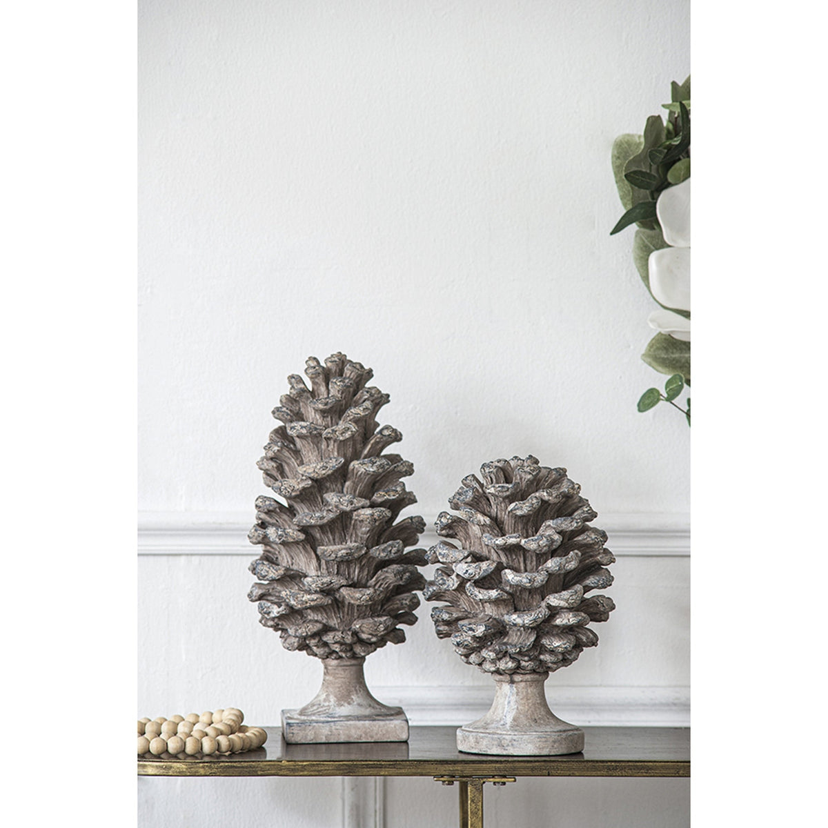 D7x10.5' Pinecone Table Decor