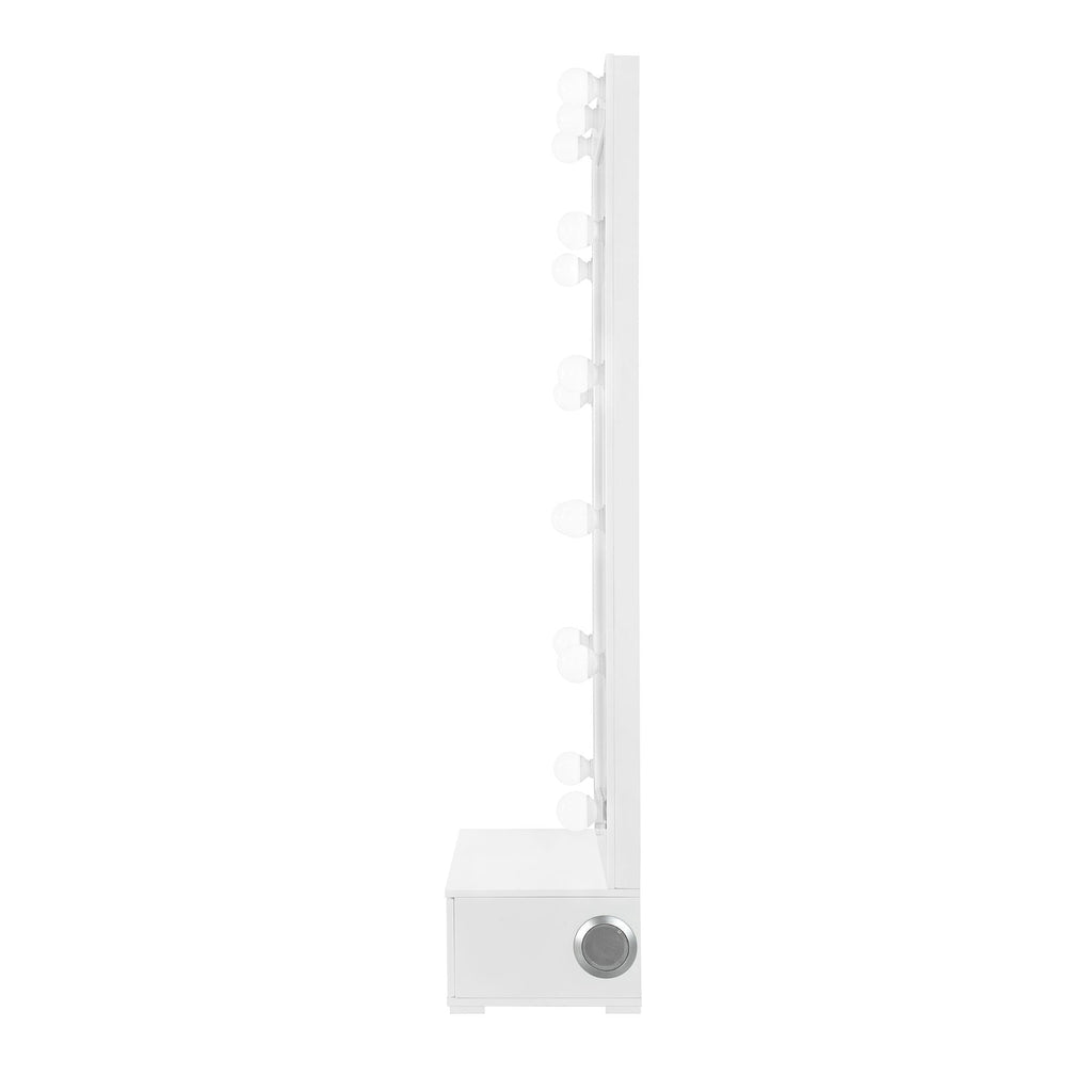 Elisa - Narrow Tall Mirror With Speaker And Drawer