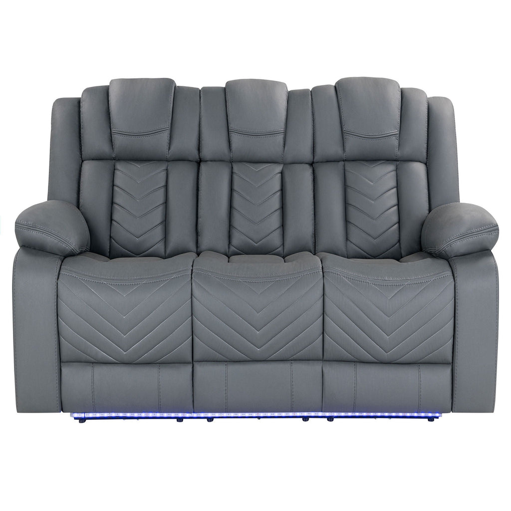 Raize - Power Living Room Set With Storage Console And Cup Holders