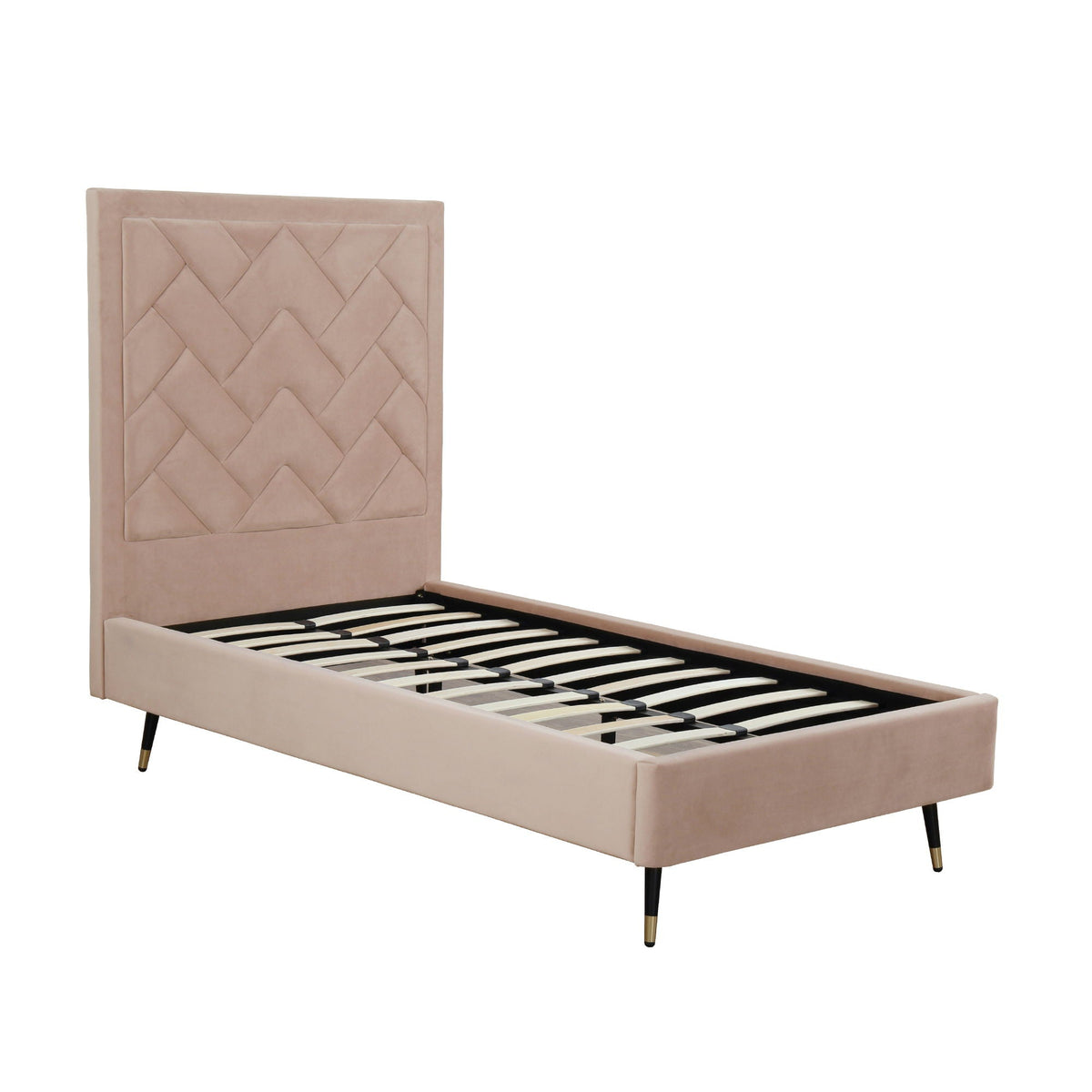 Crosby - Bed With Upholstered Headboard And Slats