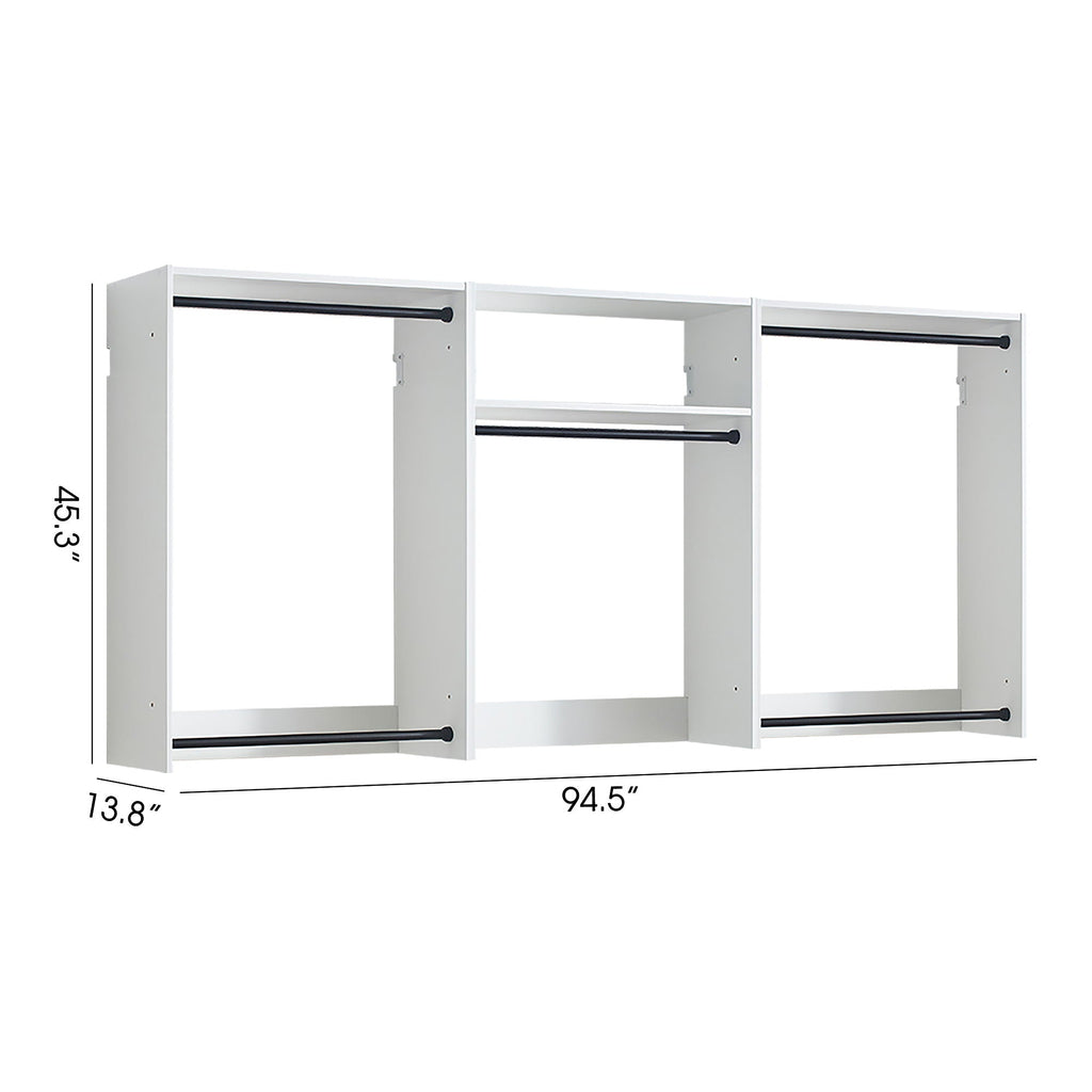 Devi - Wall Mounted Wood Closet System & Modular Design