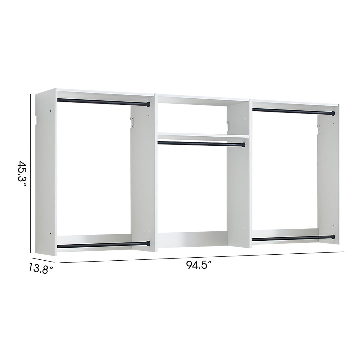 Devi - Wall Mounted Wood Closet System & Modular Design