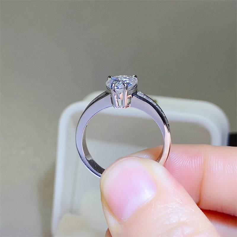 3 Carat Pear-Cut Sparkala™ Pure Sterling Silver Ring
