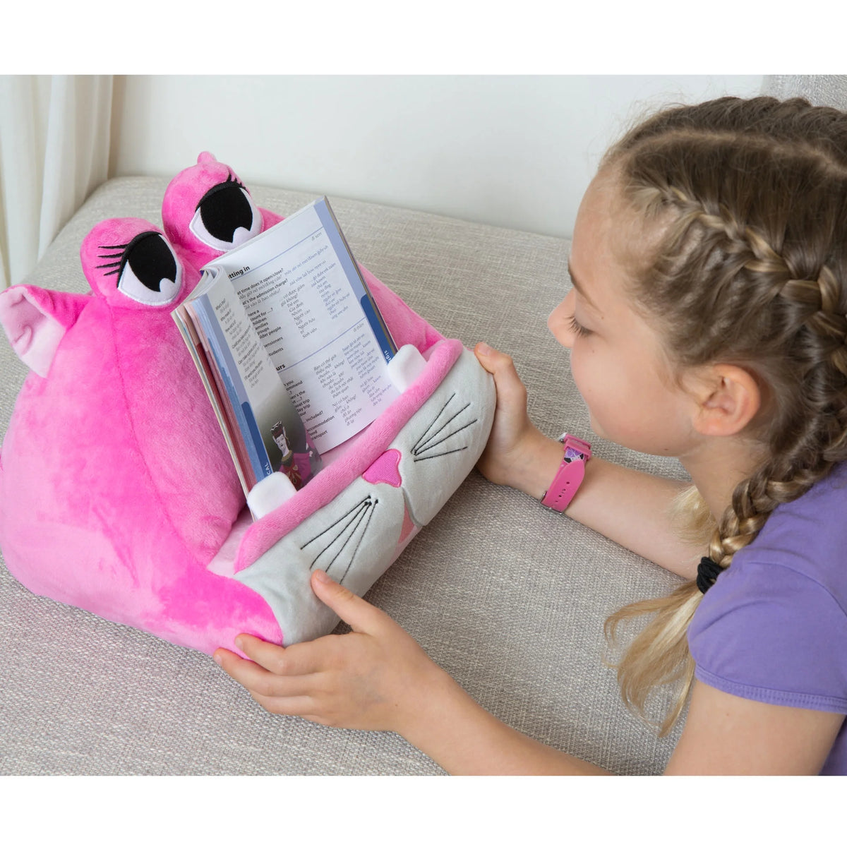 Cuddly Reader Children Ipad Stand | Tablet Stand | Book Holder| Reading Pillow