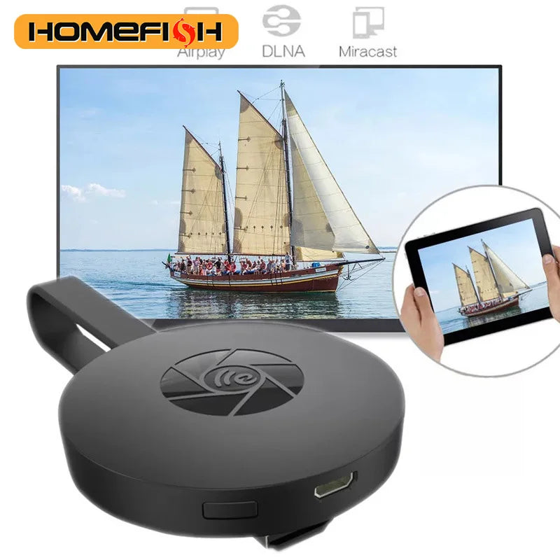Wireless HD Mirroring Multiple Device Mobile Phoneconnected to TV HD 1080P Projection Computer Ipad WIFI Live Screen Projector