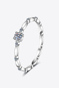 Sparkala™ 925 Sterling Silver Rhodium-Plated Beaded Ring